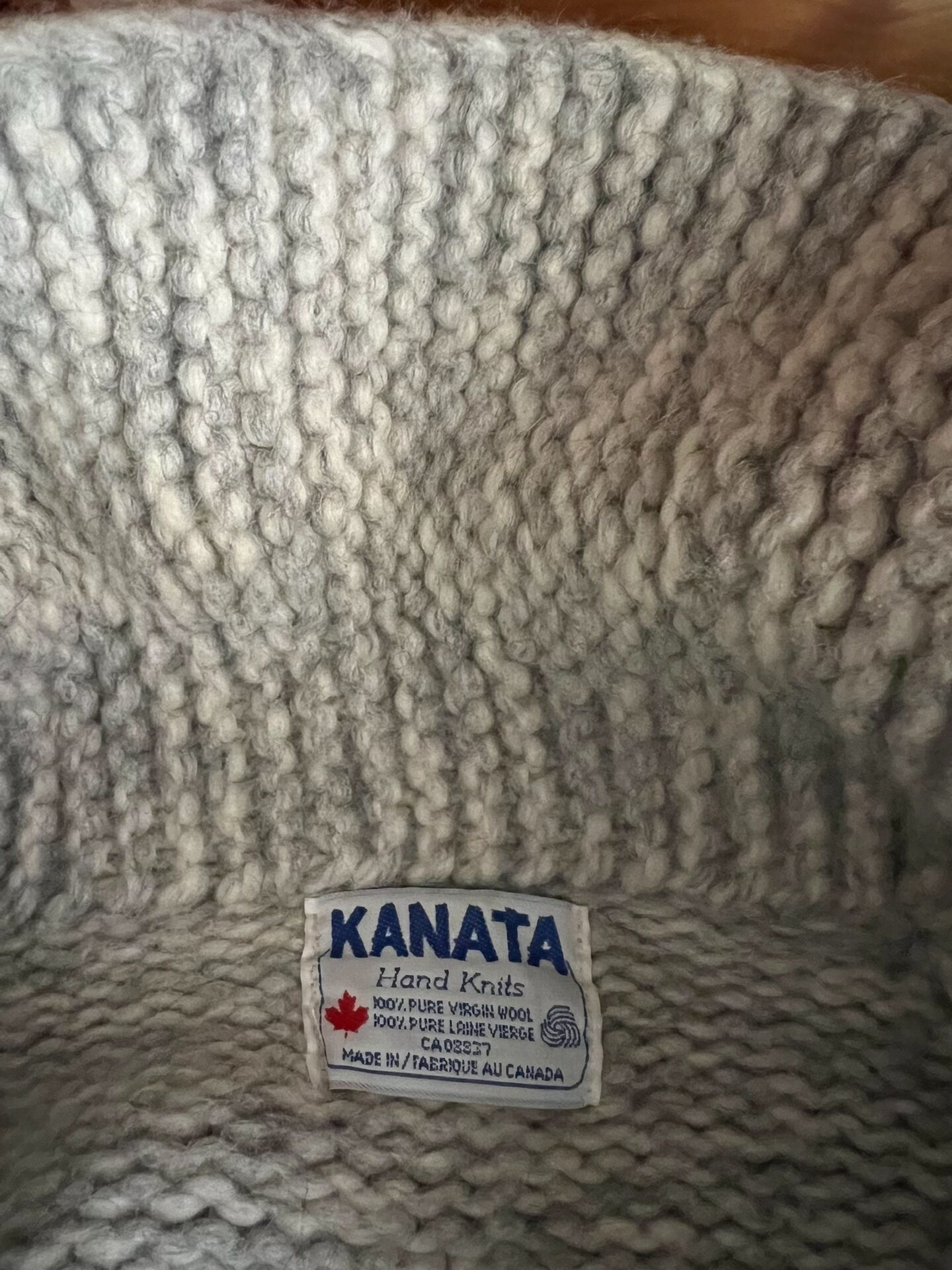 thick kanata cowichan wool sweater jacket