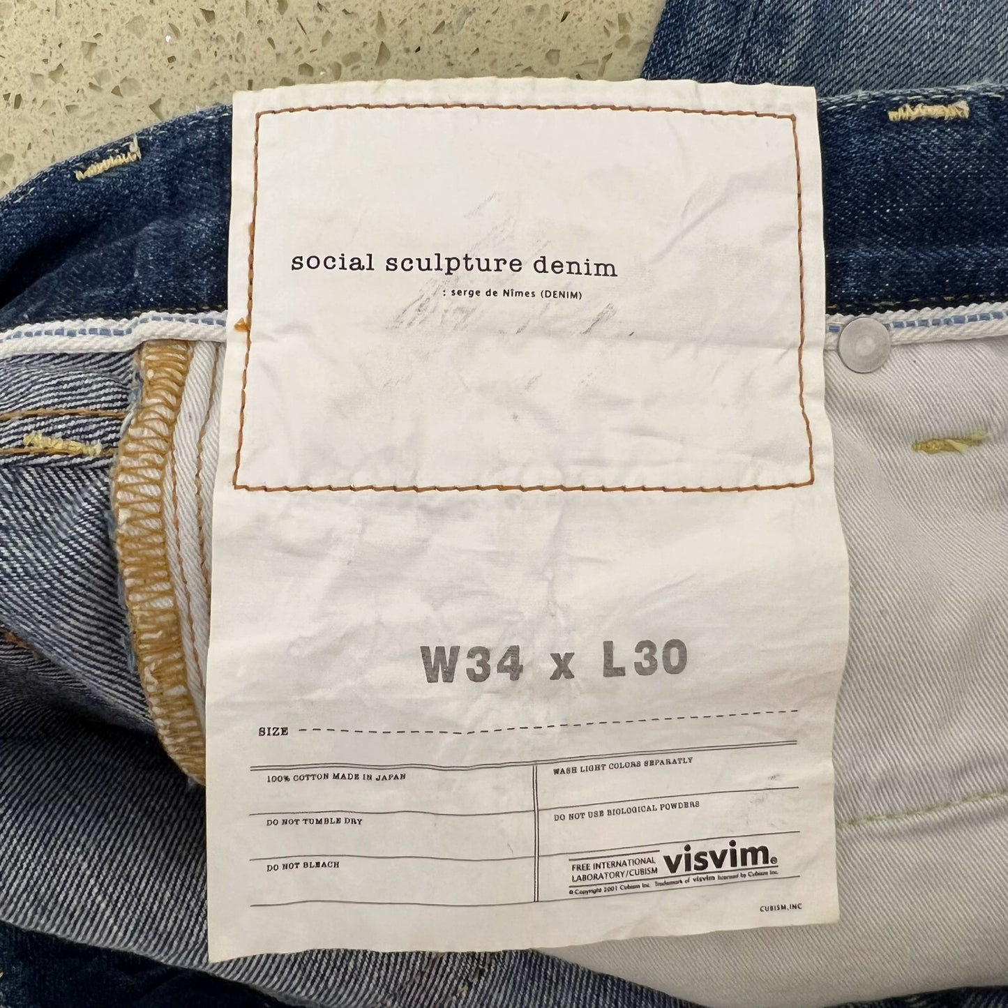 Visvim 17SS Spot Distressed Jeans