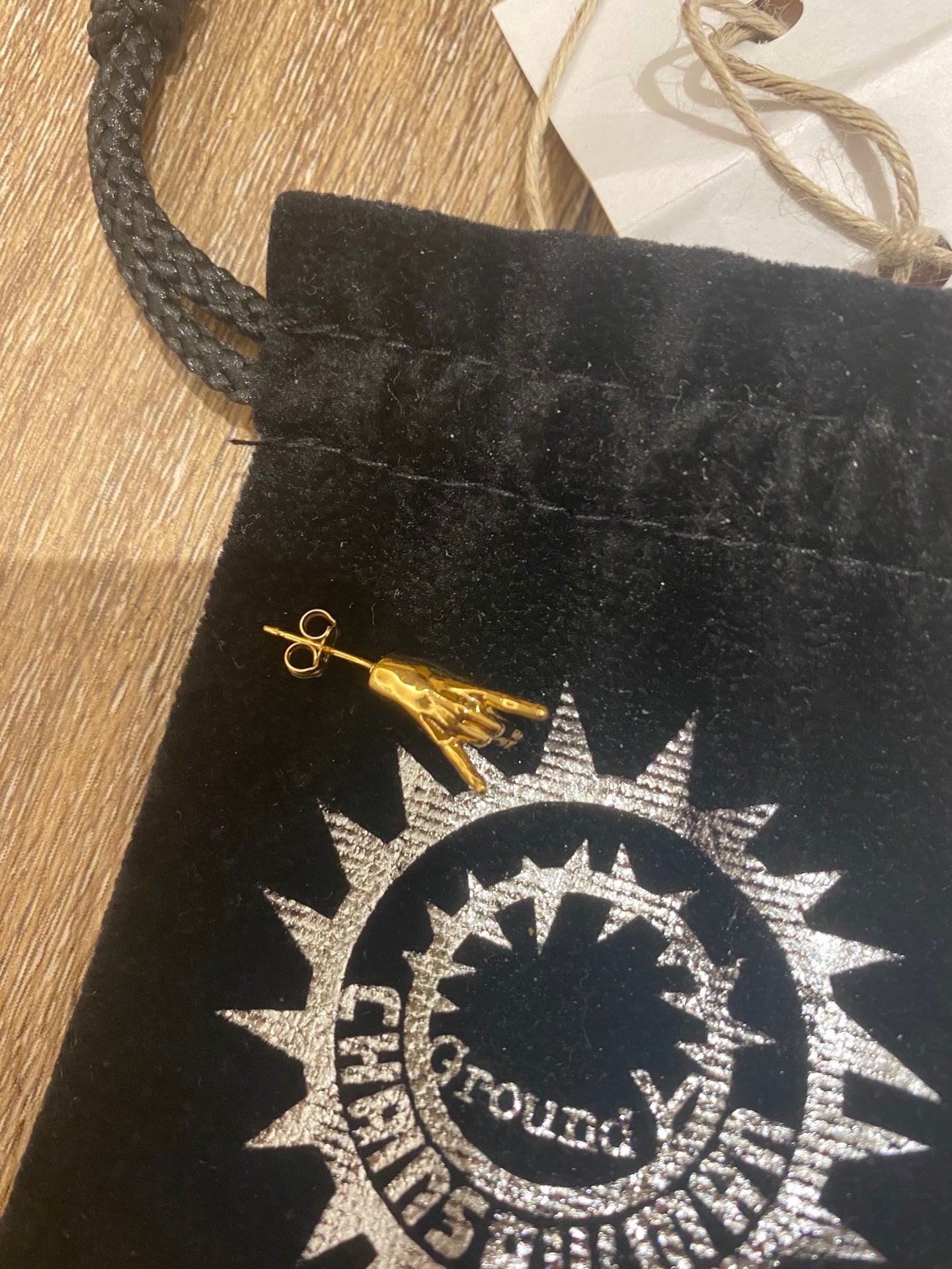 Yohji Yamamoto Ground Y Chainsaw Man Aki Earrings