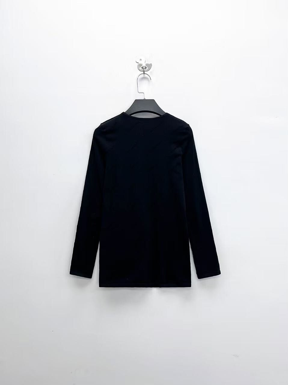 balenciaga black gray long sleeve shirt