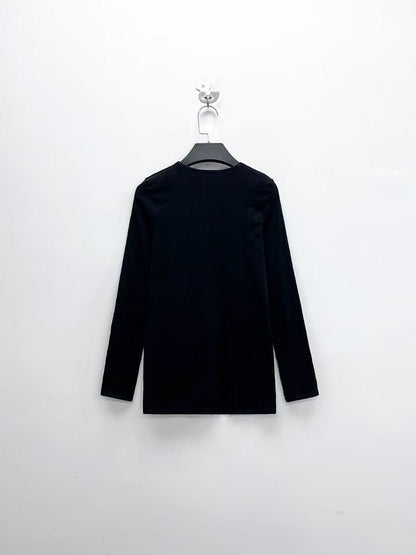 balenciaga black gray long sleeve shirt