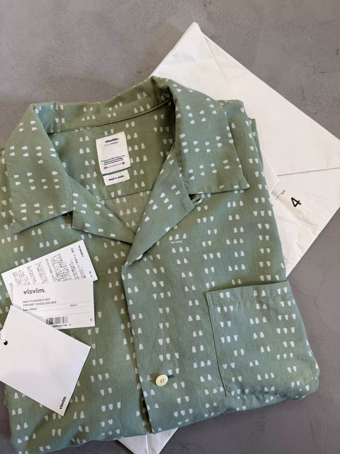 visvim 24AW CROSBY KHADI S/S IRIS
