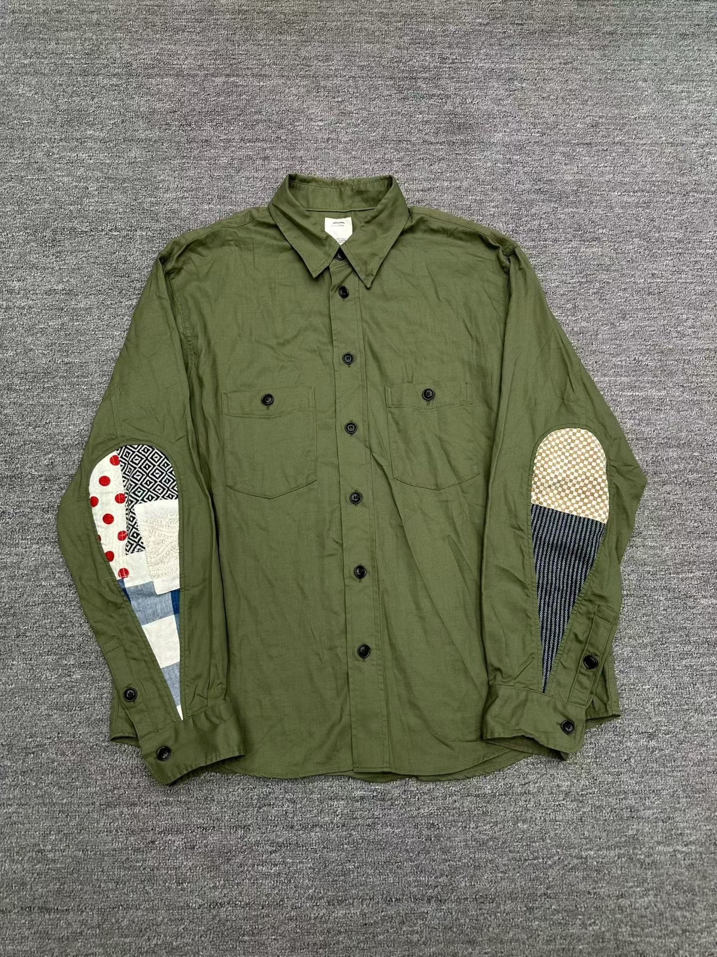 visvim 19SS Green Button-Up Shirt
