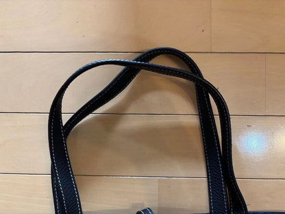 sophnet black leather tote bag