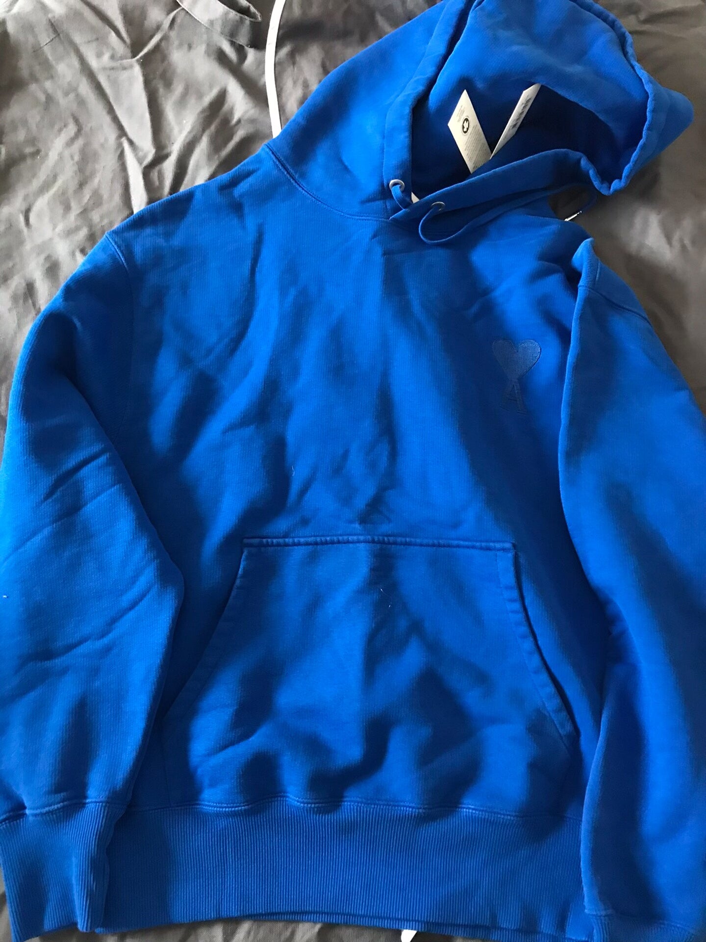 AMI Paris Heart Blue Hoodie