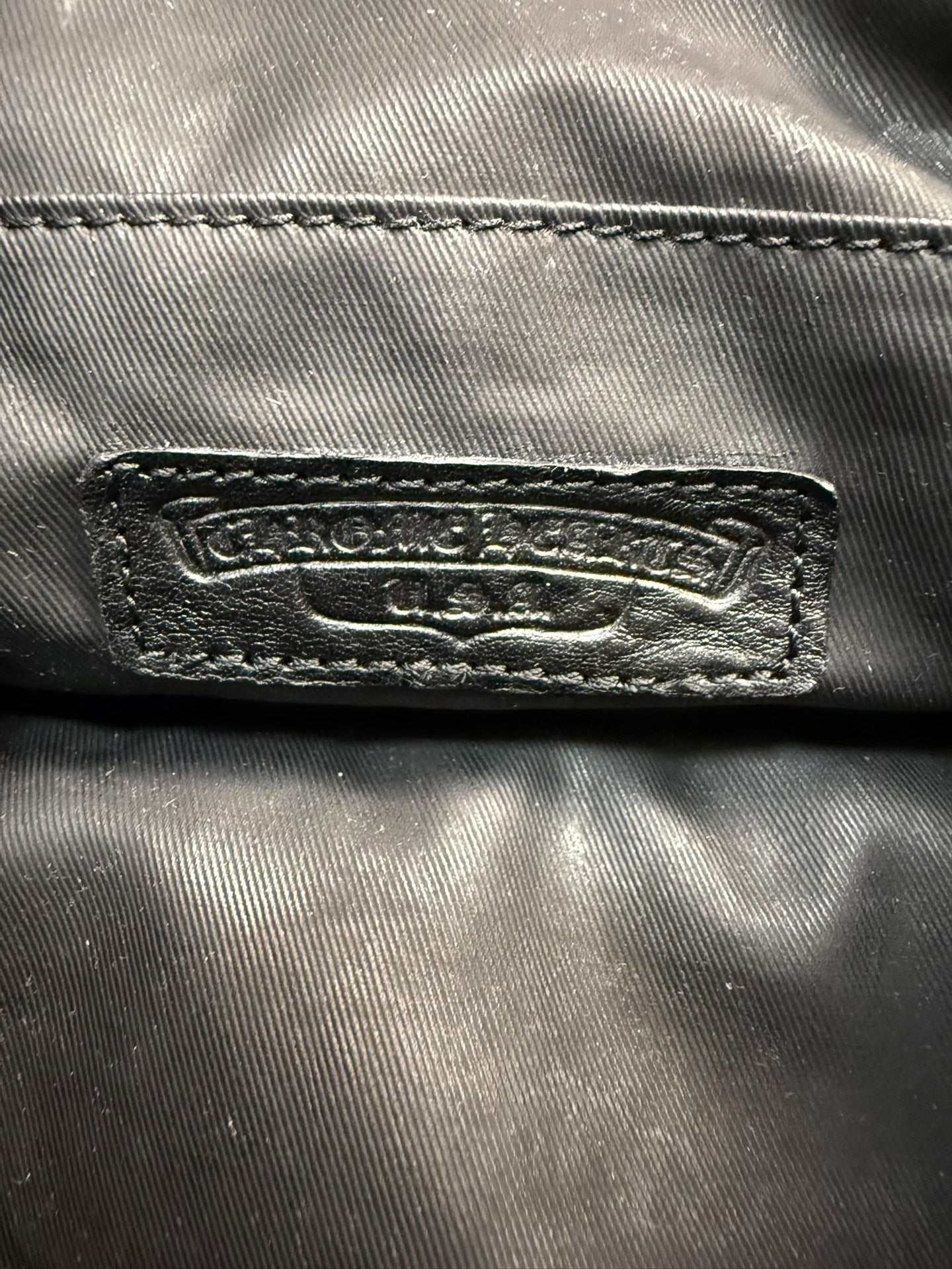 Chrome Hearts Cross Leather Wash Bag