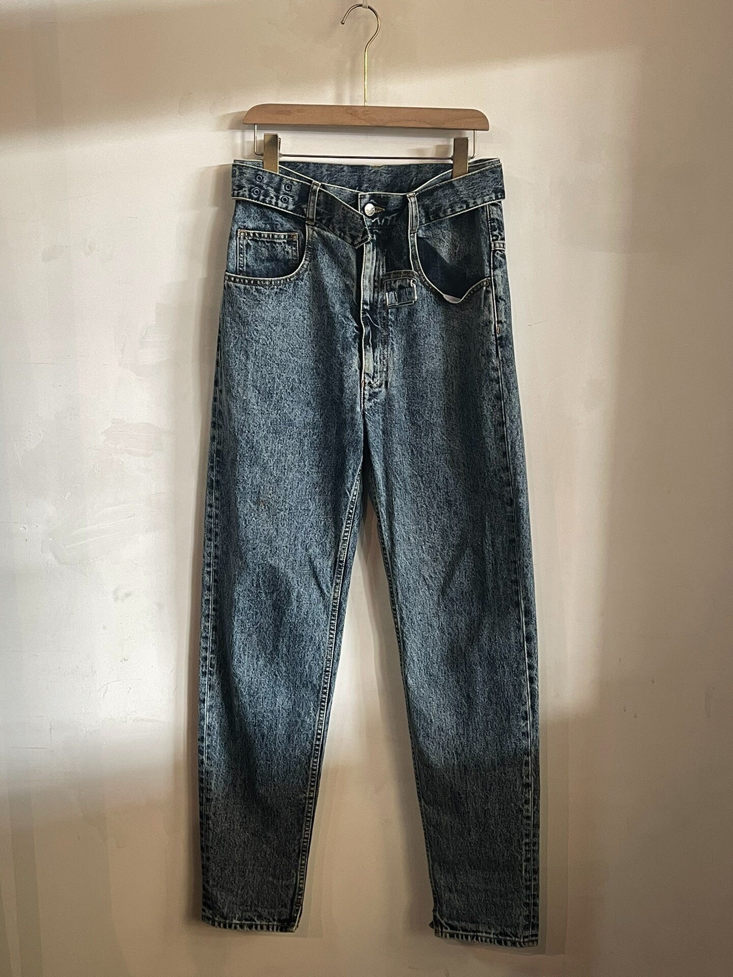 Maison Margiela Indigo Waistbelt Denim Pants
