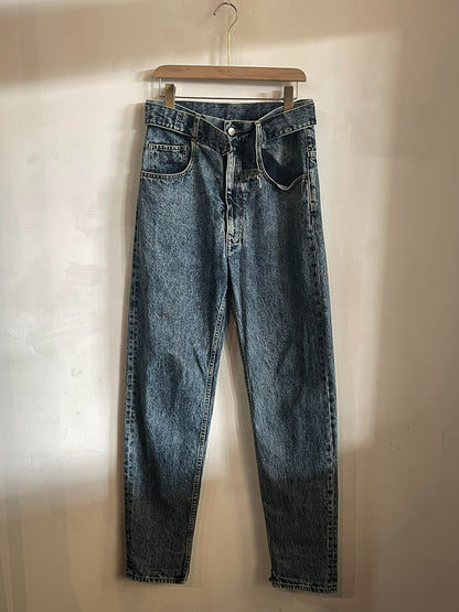 Maison Margiela Indigo Waistbelt Denim Pants