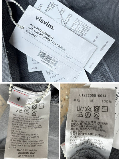 Visvim 22AW Amplus Crash Sweat Hoodie