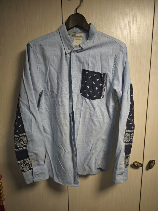 visvim Giza Egyptian Cotton Rare Patchwork Shirt XL