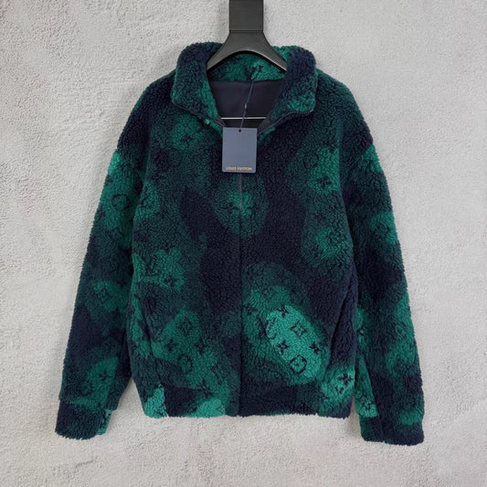 Louis Vuitton Dark Green Monogram Teddy Jacket Size L