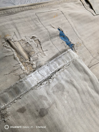 visvim 19SS veterans pants in khaki