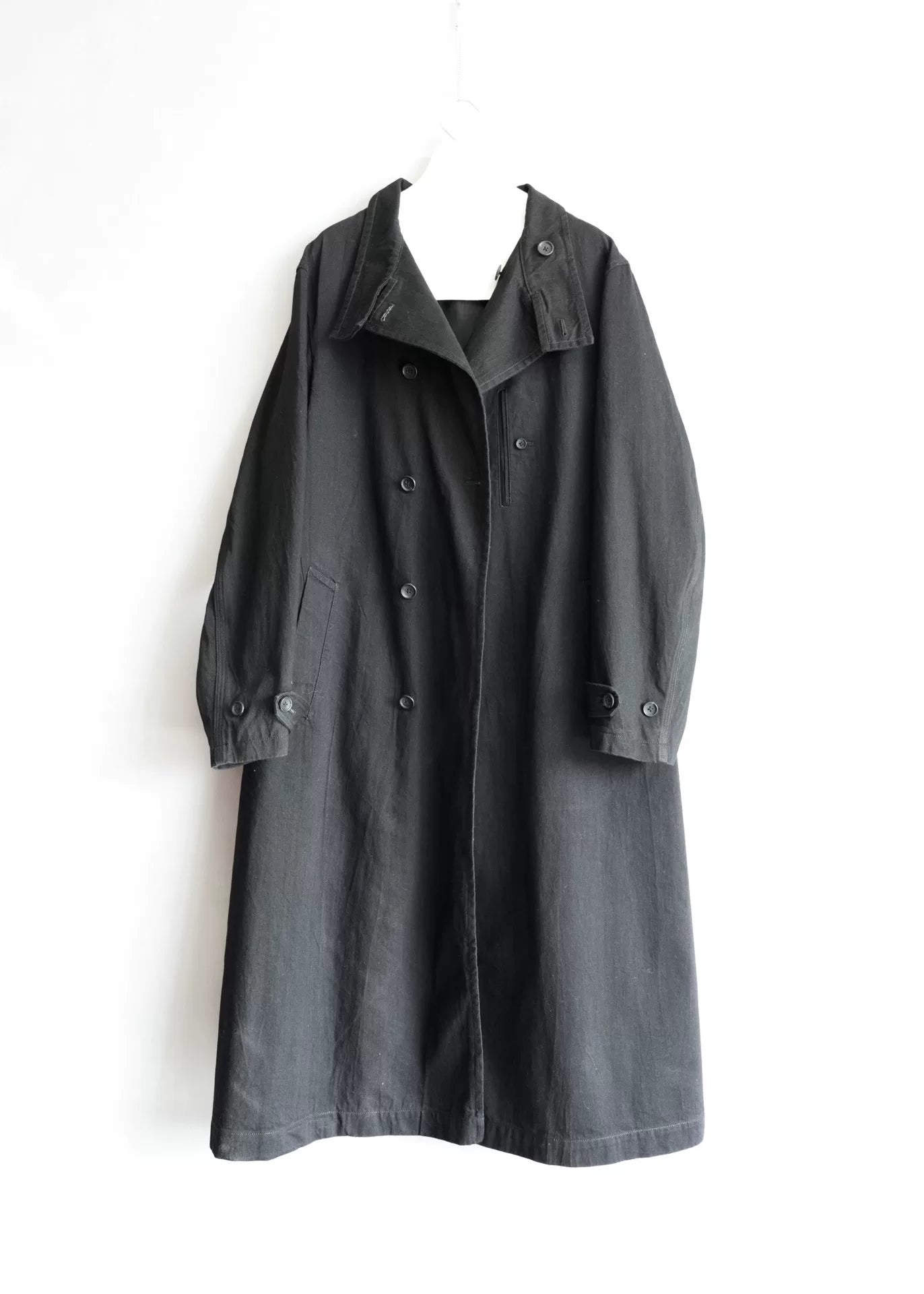 Yohji Yamamoto Black Long Coat 23AW