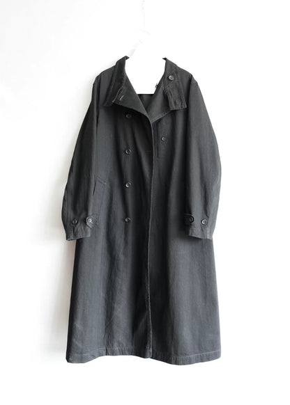 Yohji Yamamoto Black Long Coat 23AW