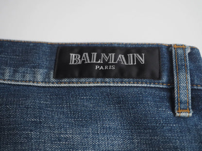 2012 Blue Knee-Slit Denim Pants W31