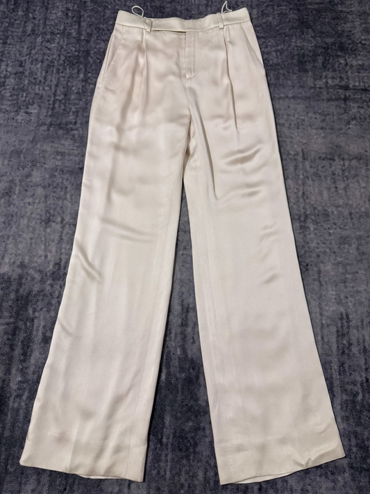 Saint Laurent 23SS Beige Wide-Leg Pants
