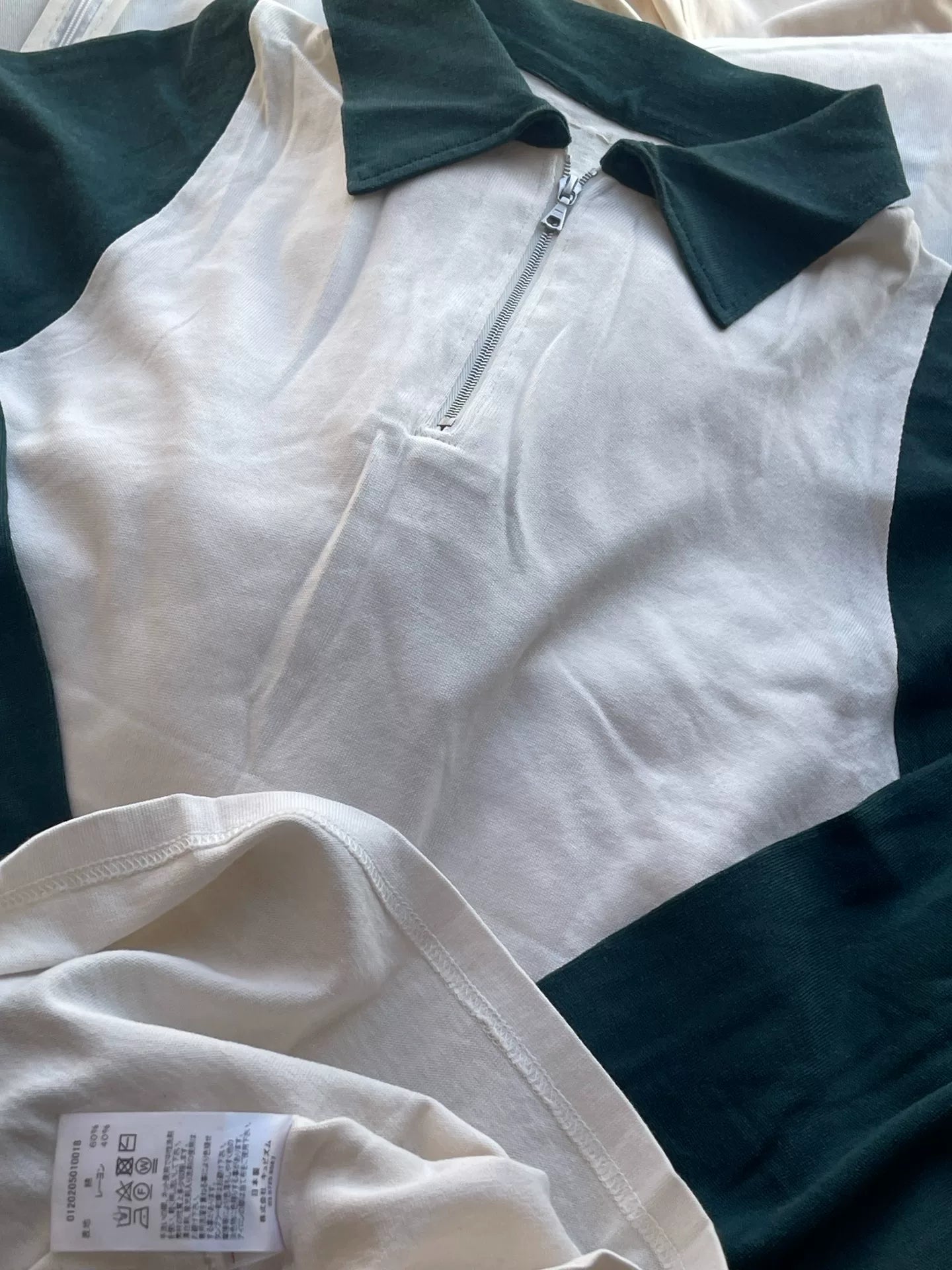 visvim Colorblock Long-Sleeve Zip Polo