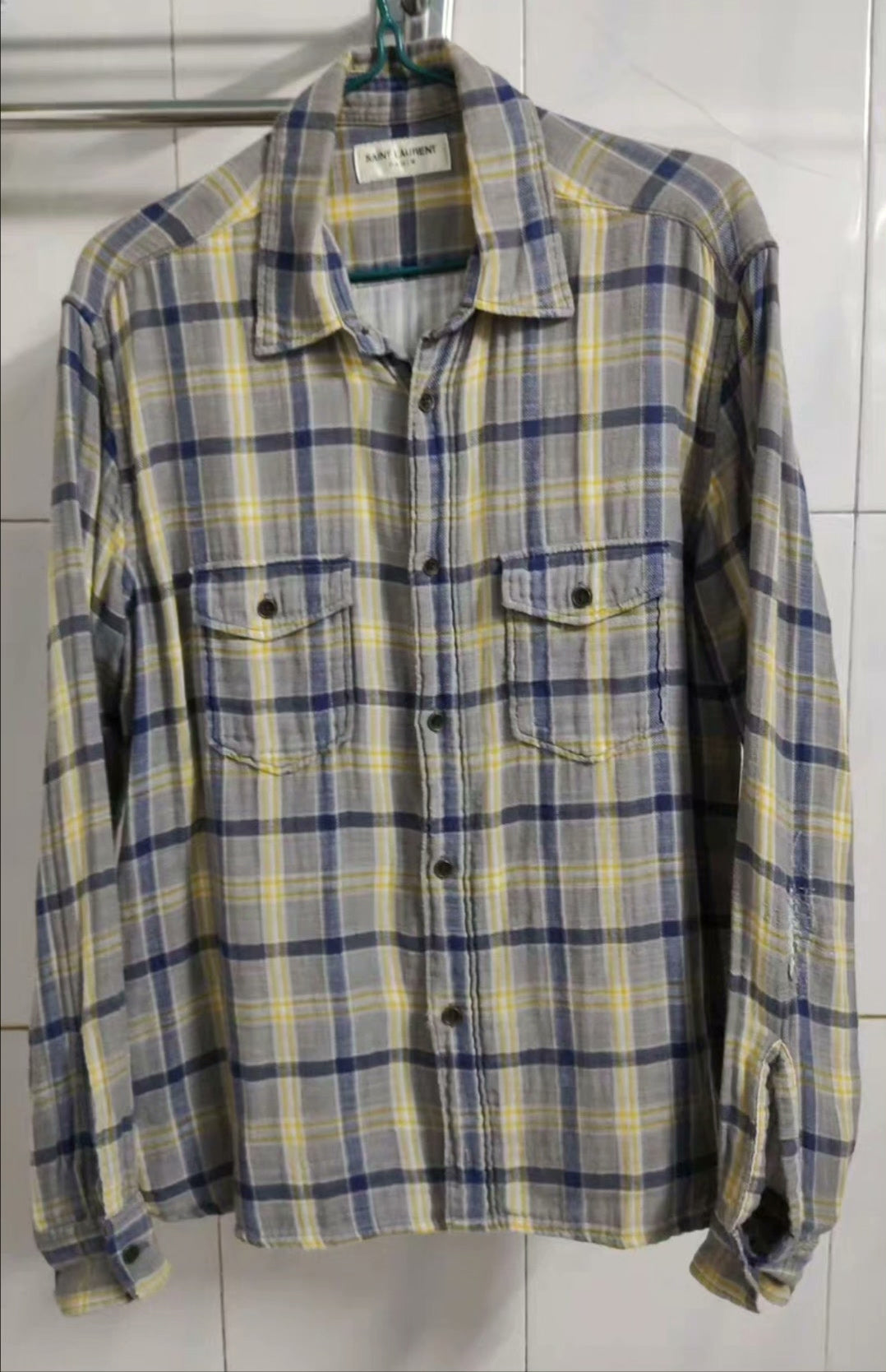 Saint Laurent Plaid Shirt