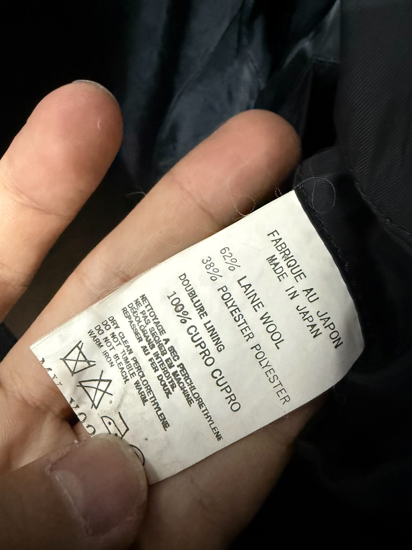 Yohji Yamamoto Plaid Wool Jacket