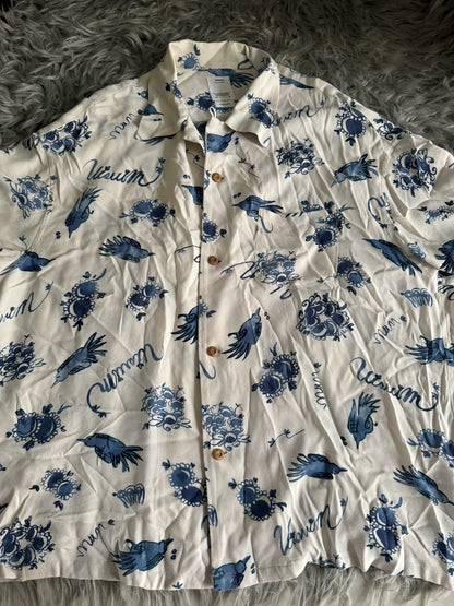 visvim White Printed Short-Sleeve Shirt
