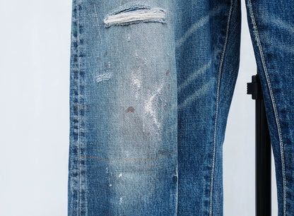 visvim journeyman d27 damaged denim pants