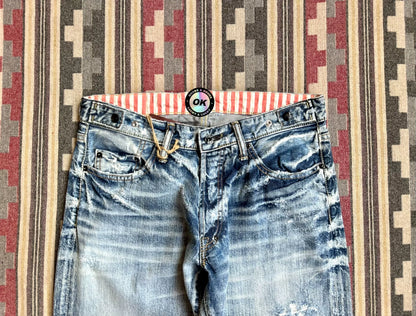 prps distressed heavy washed denim jeans