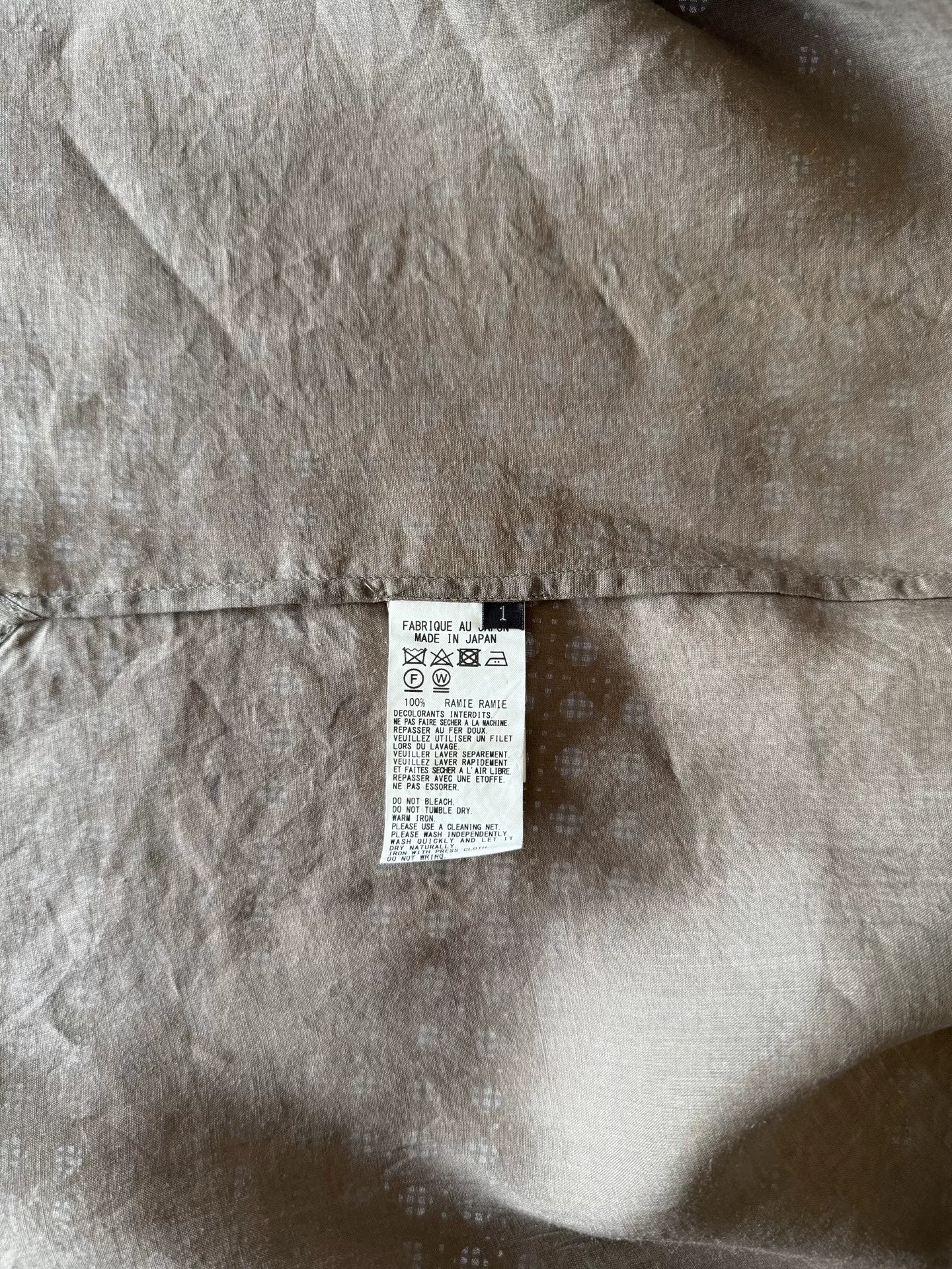 Yohji Yamamoto Y's Short Sleeve Shirt