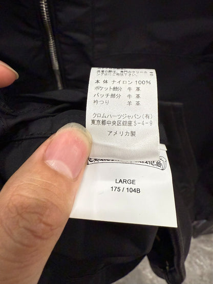 Chrome Hearts Nylon Leather Sword Zip Shirt