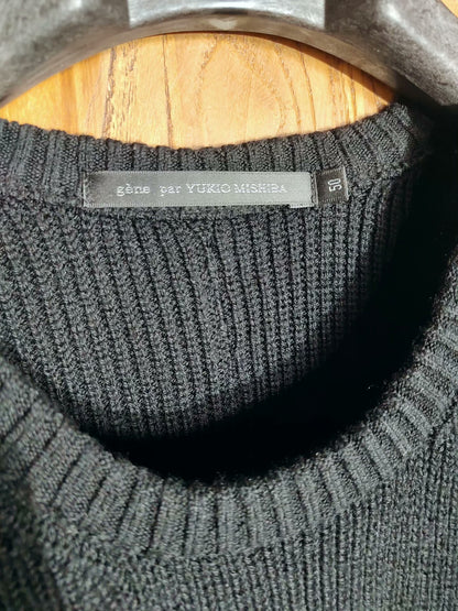 YUKIO MISHIMA Black Knit Sweater