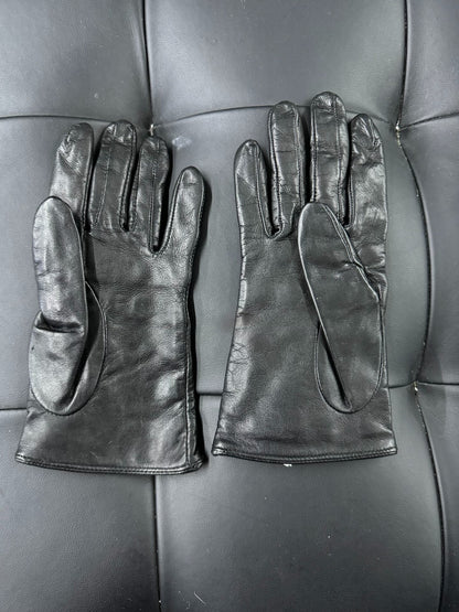 Chrome Hearts Leather Cross Gloves