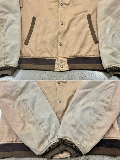 visvim byron drivers jacket in pink