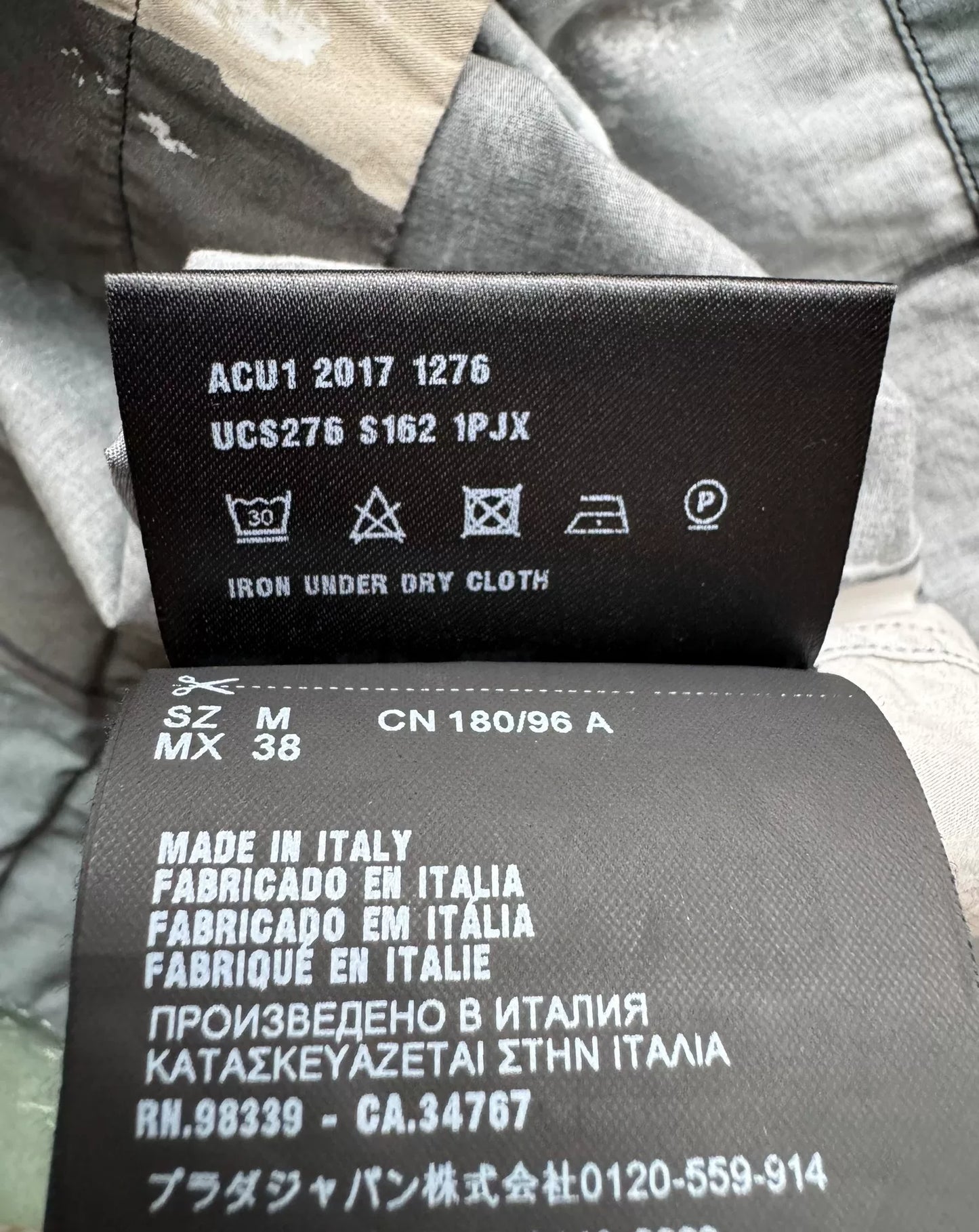 PRADA SS16 Oil Painting Short Sleeve Shirt