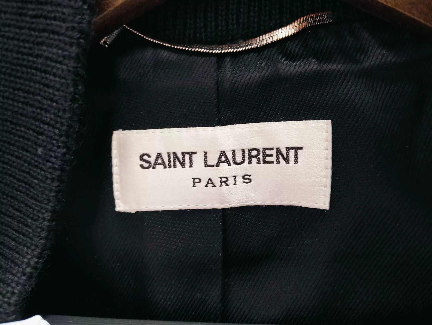 Saint Laurent Teal Baseball Jacket