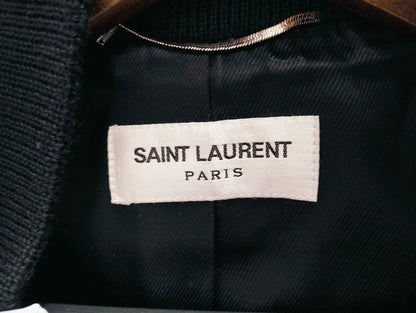 Saint Laurent Teal Baseball Jacket