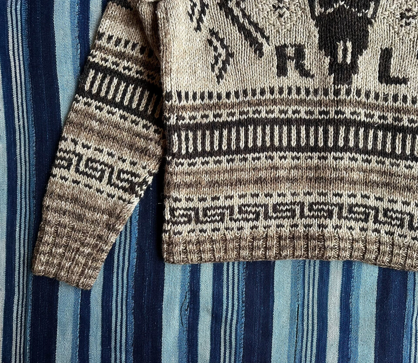 RRL Hand-Knit Linen-Blend Cardigan