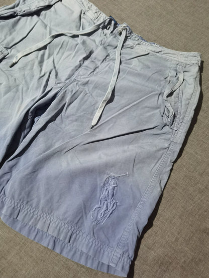 RRL Vintage Blue Dye Distressed Shorts