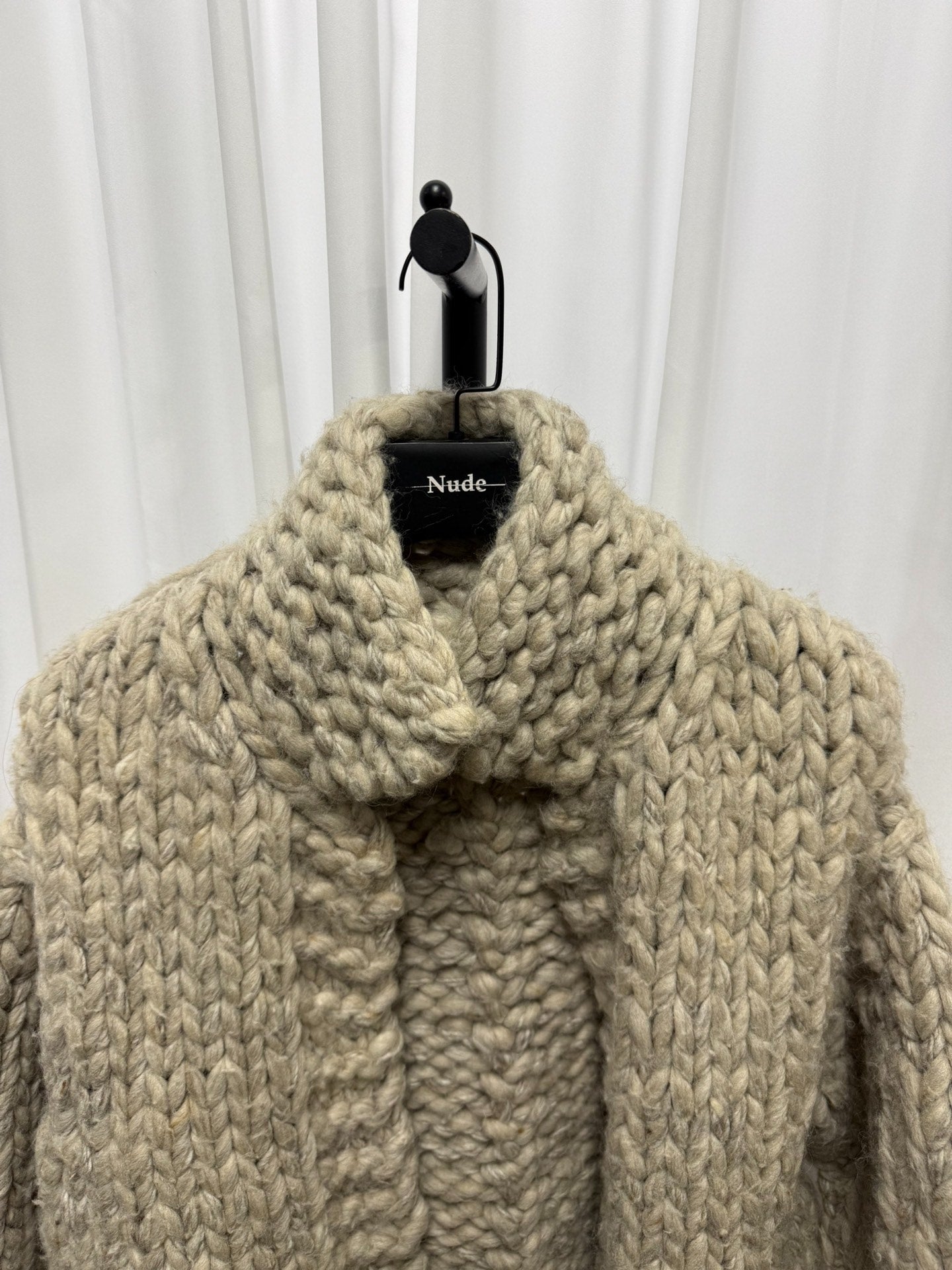 Yohji Yamamoto Thick Knit Sweater Coat
