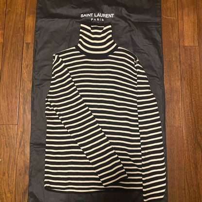 Saint Laurent FW15 Striped Turtleneck