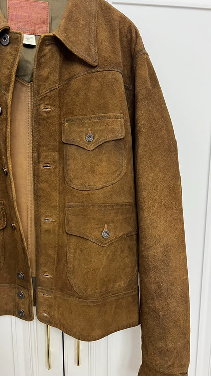 RRL 2025 Suede Three-Pocket Leather Jacket