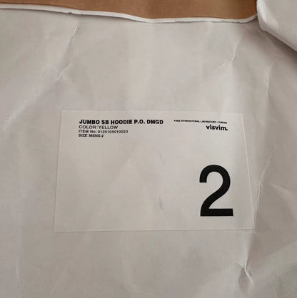 visvim jumbo sb hoodie with slight wear