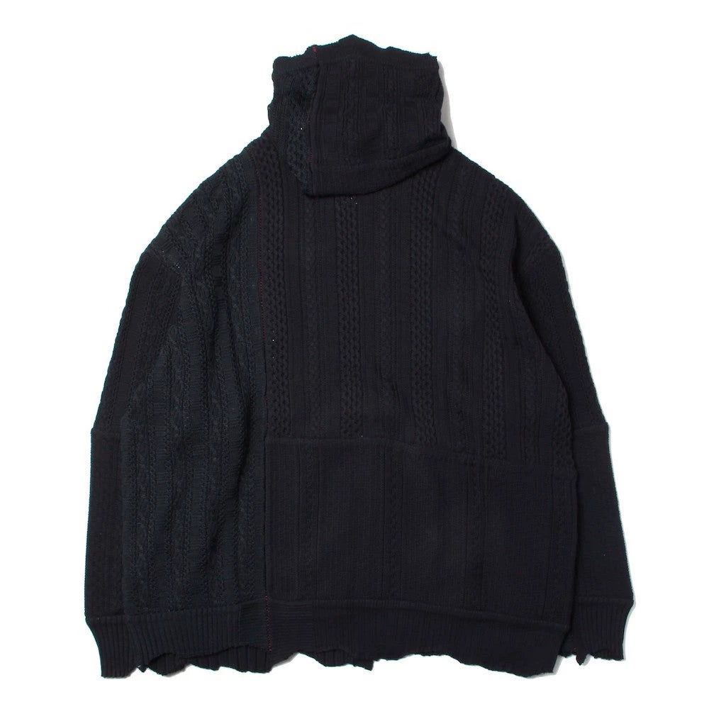 black turtleneck sweater by takahiro miyashita