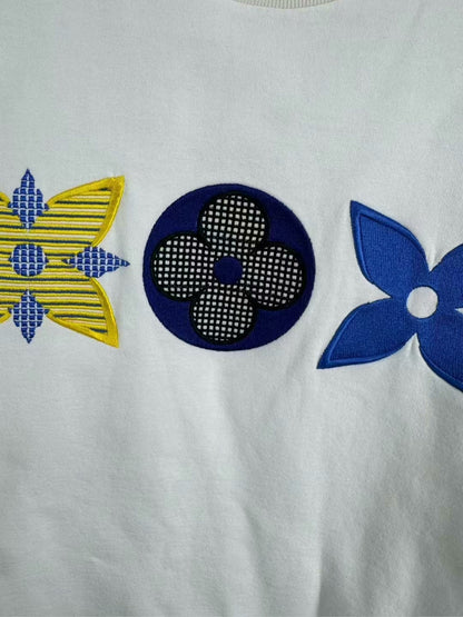 louis vuitton floral embroidered sweatshirt