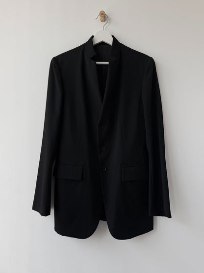 yohji yamamoto y's black minimalist blazer