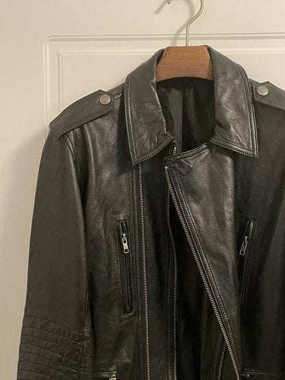 jean paul gaultier leather biker jacket