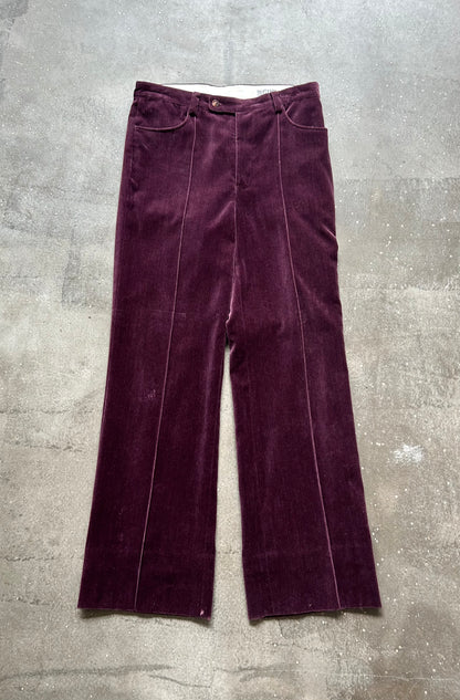 burgundy notch lapel suit set
