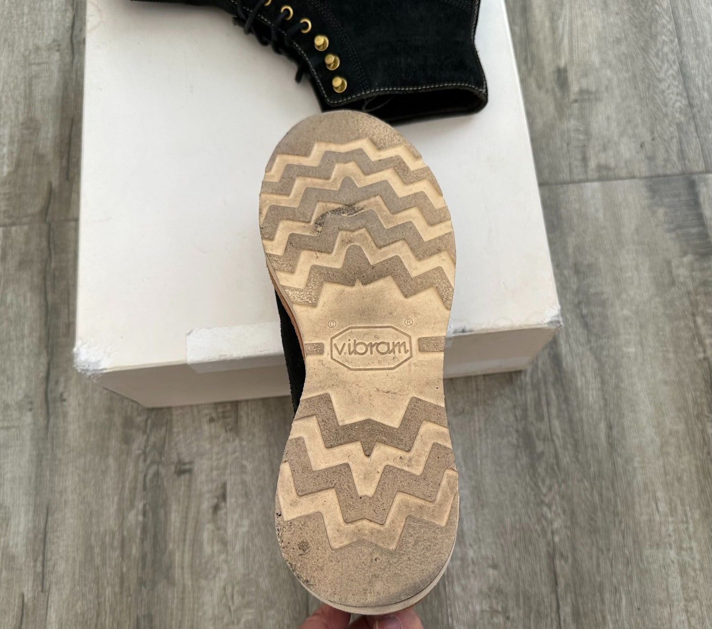 visvim virgil boots in black suede