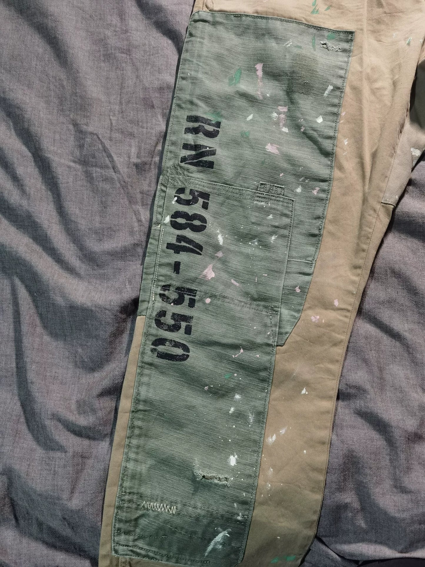 Ralph Lauren Distressed Patch Sashiko Work Pants