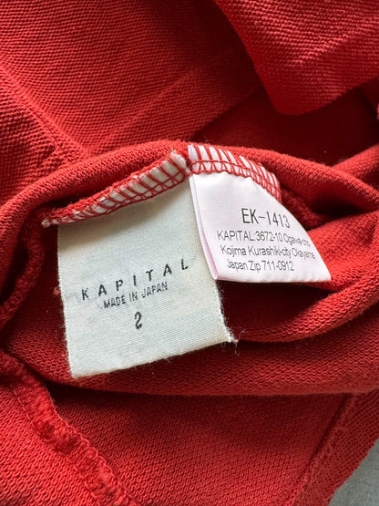KAPITAL 23SS Piqué Mesh Pocket Polo Shirt