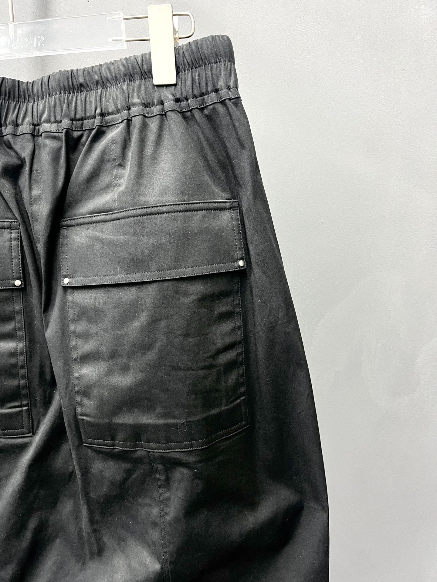 Rick Owens Main Line Cropped Black Pants