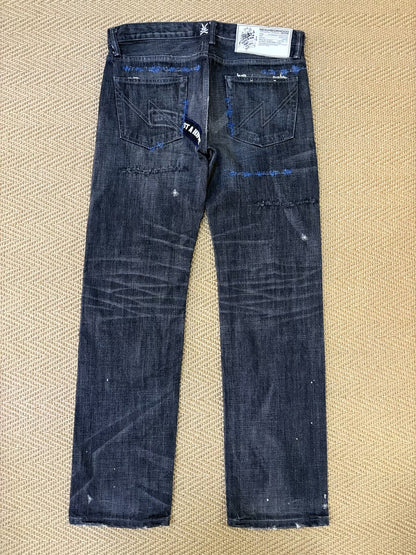 Neighborhood Blue Knife Cut Denim Pants